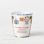 Brandon, circus strong bear カフェラテマグ (正面)