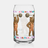 Brandon, circus strong bear ガラス缶 (右)