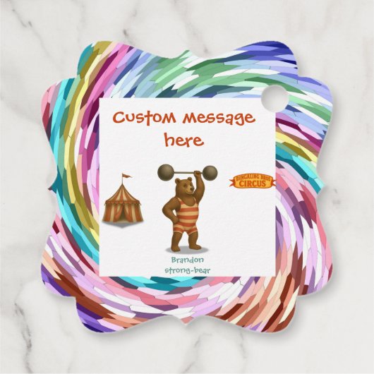 Brandon, circus strong-bear フェイバータグ (裏面)