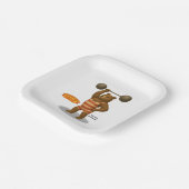 Brandon, circus strong bear ペーパープレート (傾斜あり)