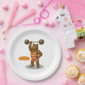 Brandon, circus strong-bear ペーパープレート (パーティー)