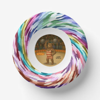 Brandon, circus strong bear ペーパーボウル