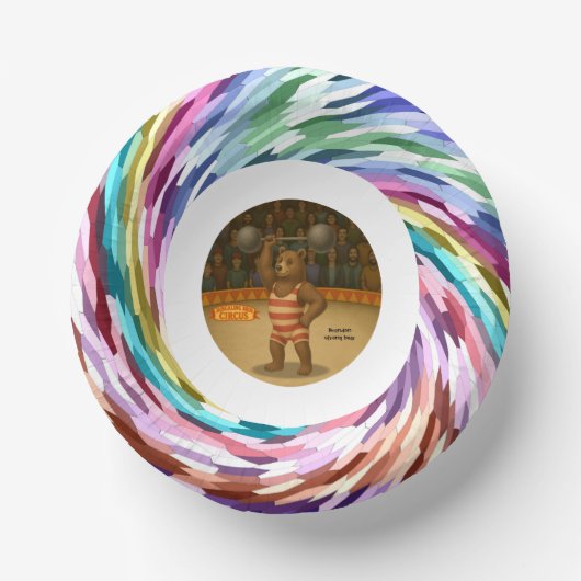 Brandon, circus strong bear ペーパーボウル (正面)