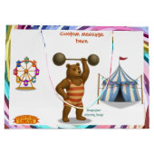 Brandon, circus strong bear ラージペーパーバッグ (裏面)