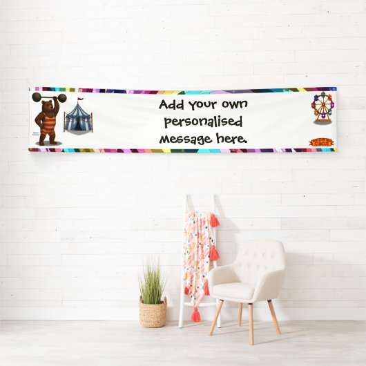 Brandon, circus strong bear 横断幕 (インサイチュ)