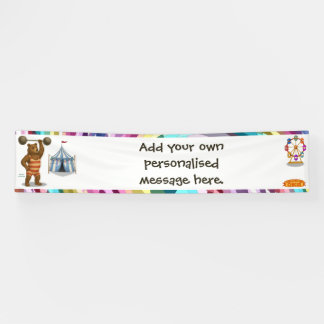 Brandon, circus strong bear 横断幕