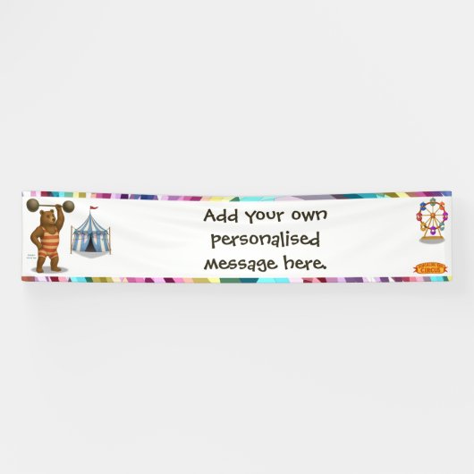 Brandon, circus strong bear 横断幕 (横)