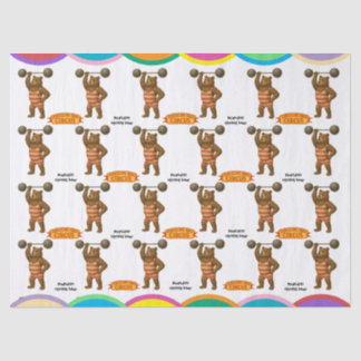 Brandon, circus strong bear 薄葉紙