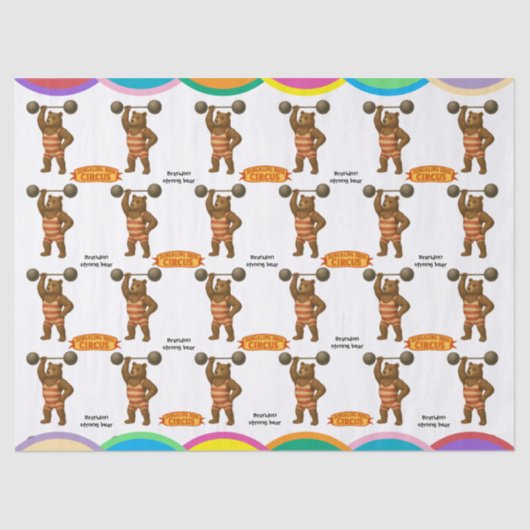 Brandon, circus strong bear 薄葉紙 (正面)