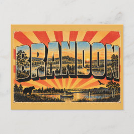 Brandon MB River Trails Forest Hills Art ポストカード