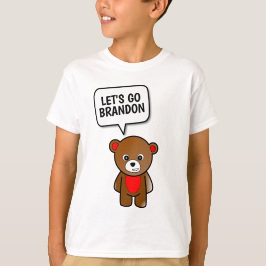 BRANDON TEDDY BEAR KIDS Tシャツ行こう Tシャツ (正面)