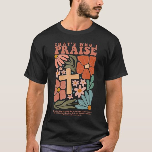 Brandonhats Who I Praise Jesus Christian Lake Merc Tシャツ (正面)