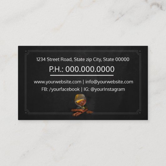 Brandy / Cigars Store 名刺 (裏面)