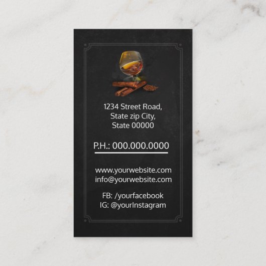 Brandy / Cigars Store 名刺 (裏面)