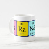 Brandynの定期的なテーブル名mag コーヒーマグカップ (正面左)