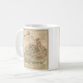 Brandywineのアメリカ革命の地図1784年の戦い コーヒーマグカップ (正面左)