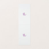 Bransoletka z serduszkiemスタイル、ライトナス 名刺 (内部フラット)