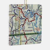 Branson moヴィンテージマップ セラミックオーナメント (右)