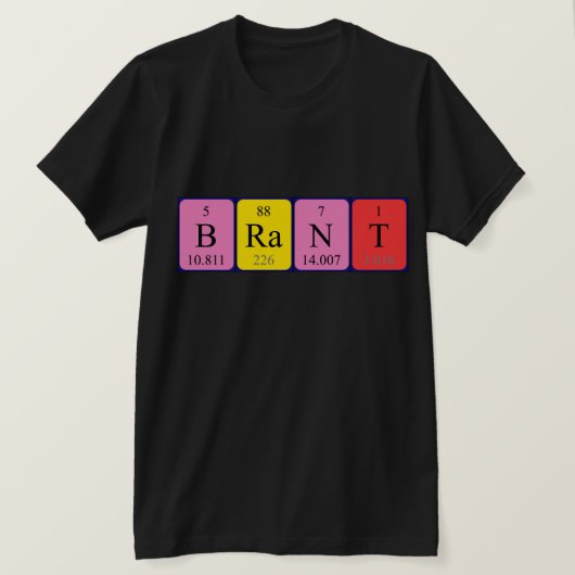 Brant Periodic表名のシャツ Tシャツ (デザイン正面)