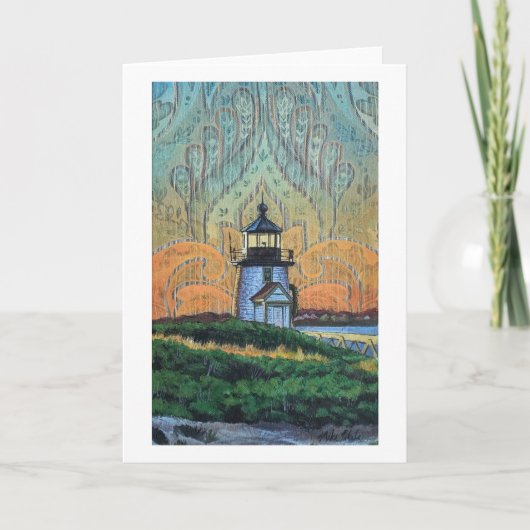 Brant Point Lighthouse Painting, Nantucket, MA カード (正面)