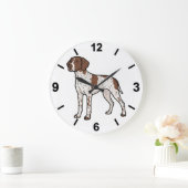Braque Francais Dog Wall Clock Pet Home Decor ラージ壁時計 (ホーム)
