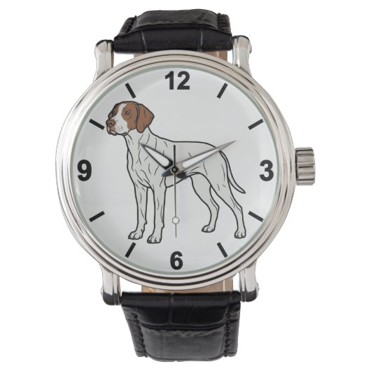 Braque Saint Germain Dog Wrist Watch Style 腕時計 (正面)