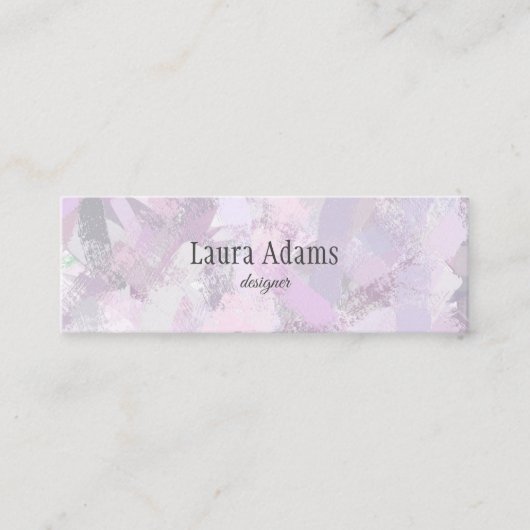 Brash Strokesテクスチャ名刺 スキニー名刺 (正面)