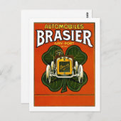 Brasierの自動車ヴィンテージのフランス広告 ポストカード (正面/裏面)