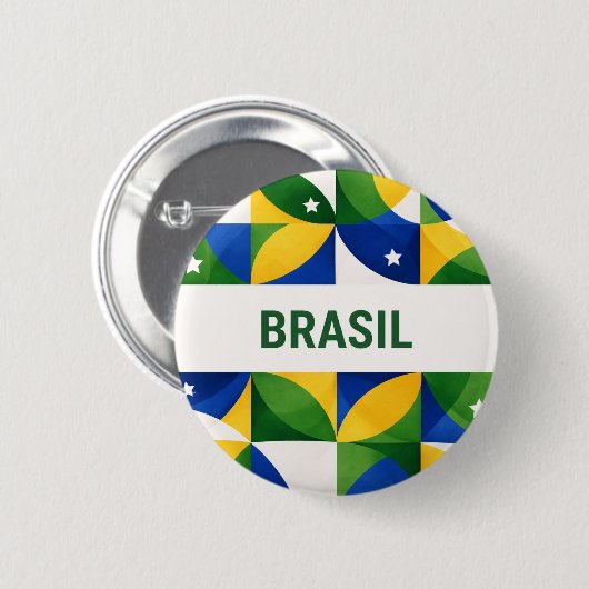 Brasil 缶バッジ (正面&裏面)