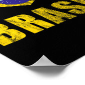Brasil Design Brazilian Apparel Clothing Outfits F ポスター (角)