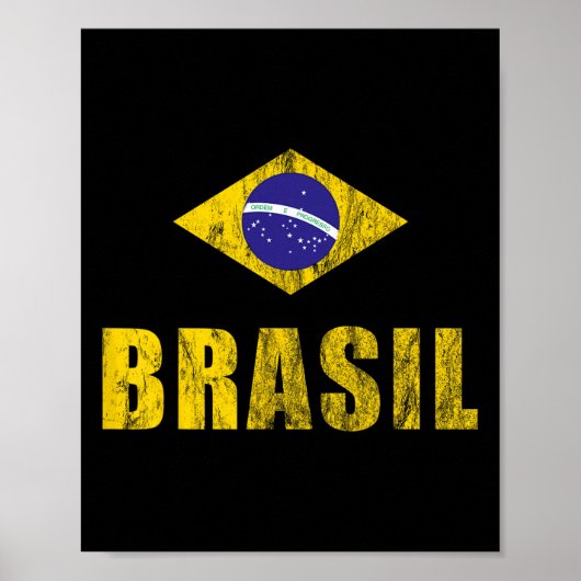 Brasil Design Brazilian Apparel Clothing Outfits F ポスター (正面)