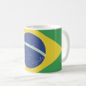 Brasil Flag Mug コーヒーマグカップ (正面右)