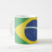 Brasil Flag Mug コーヒーマグカップ (正面左)