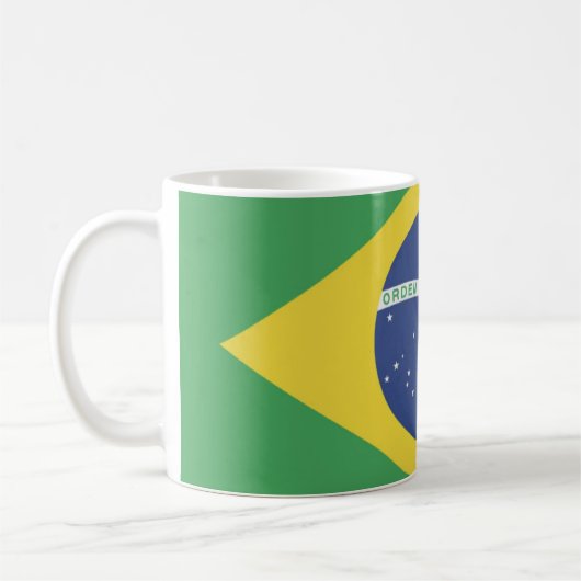 Brasil Flag Mug コーヒーマグカップ (左)