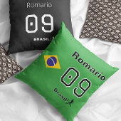 Brasil Flag Personalized Soccer Fan Home Decor クッション