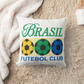 Brasil Futebol Club Vintage Soccer クッション (ブランケット)