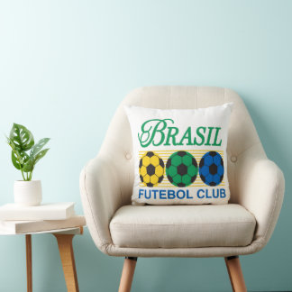 Brasil Futebol Club Vintage Soccer クッション