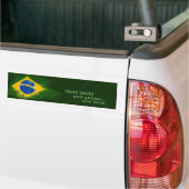 Brasil green and yellow バンパーステッカー (トラック上)