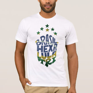 Brasil Hexa Lula Tri world cup Tシャツ