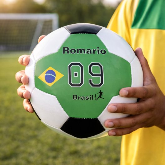 Brasil Seleção Player Custom Name Jersey Number サッカーボール
