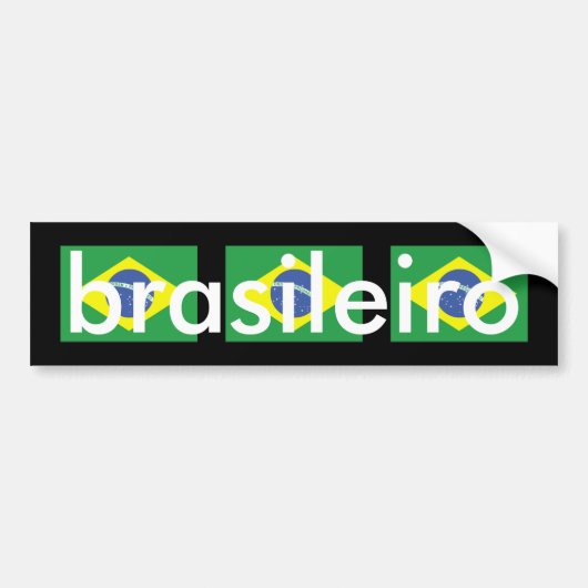 Brasileiro バンパーステッカー (正面)