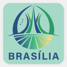 Brasilia Brazil Capital スクエアシール