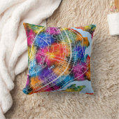 Brasília Brazil City Map クッション (ブランケット)