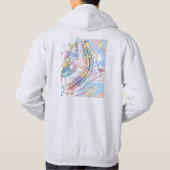 Brasília Brazil City Map パーカ (裏面)