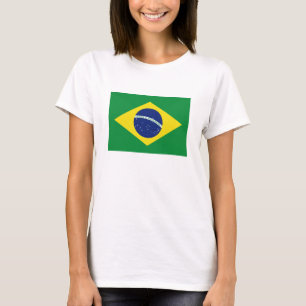 Brasilian旗の女性上 ブラジルのティーの商品 tシャツ