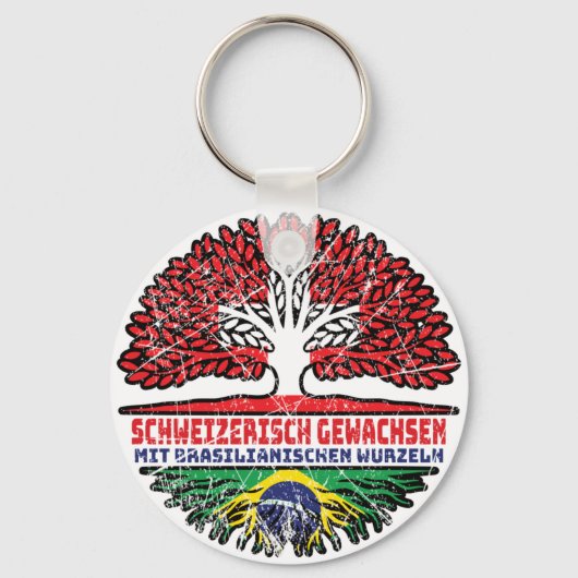 Brasilien Brasilianisch Schweizer Schweiz Baum キーホルダー (正面)