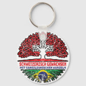 Brasilien Brasilianisch Schweizer Schweiz Baum キーホルダー (裏面)