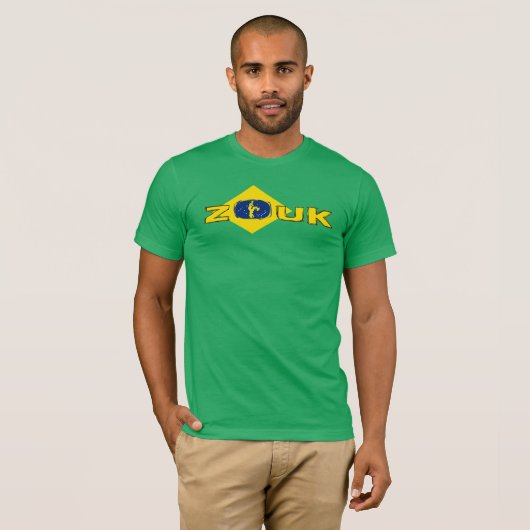 Brasilien zouk Tanz Tシャツ (正面フル)