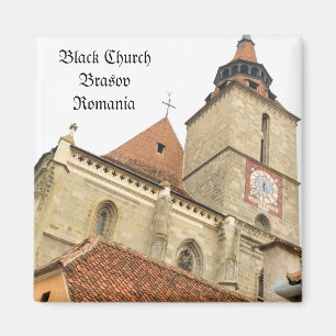 Brasov、ルーマニアの黒人教会 マグネット