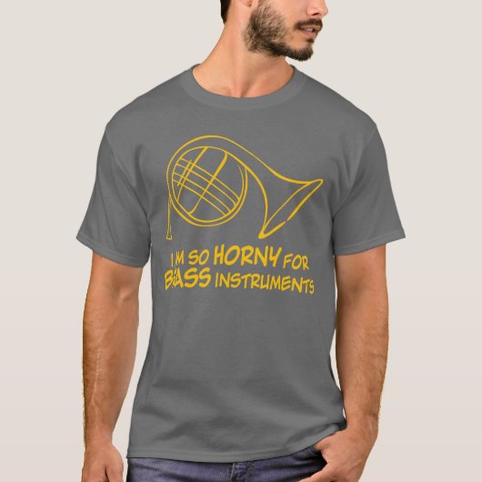 Brass Instrument French Horn Orchestra family Tシャツ (正面)